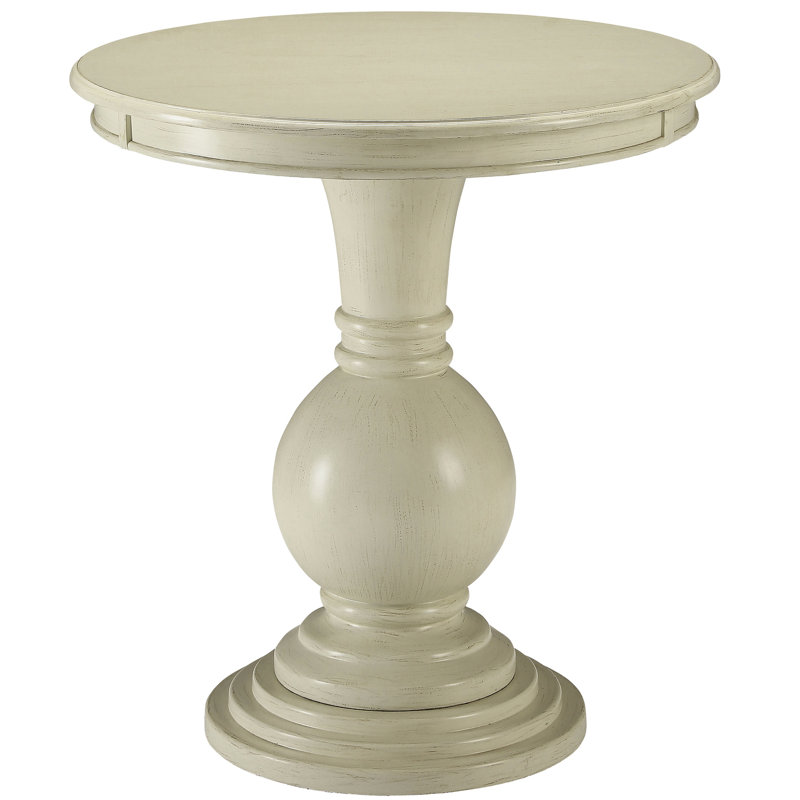 Guéridon blanc antique pour la décoration de l'espace de vie principal avec chambre à coucher