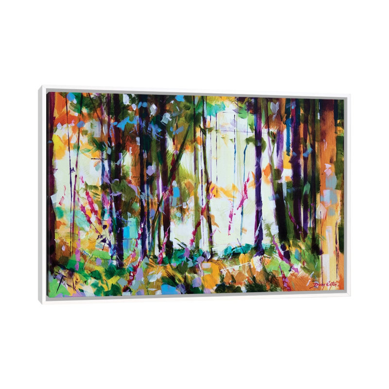 Snompers Near Long Hill by Doug Eaton - Painting on Canvas, 66.04 cm H x 45.72 cm W, White Framed