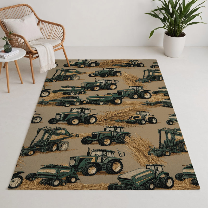 Tapis intérieur et extérieur beige Transport, Rectangle 9 pi x 12 pi