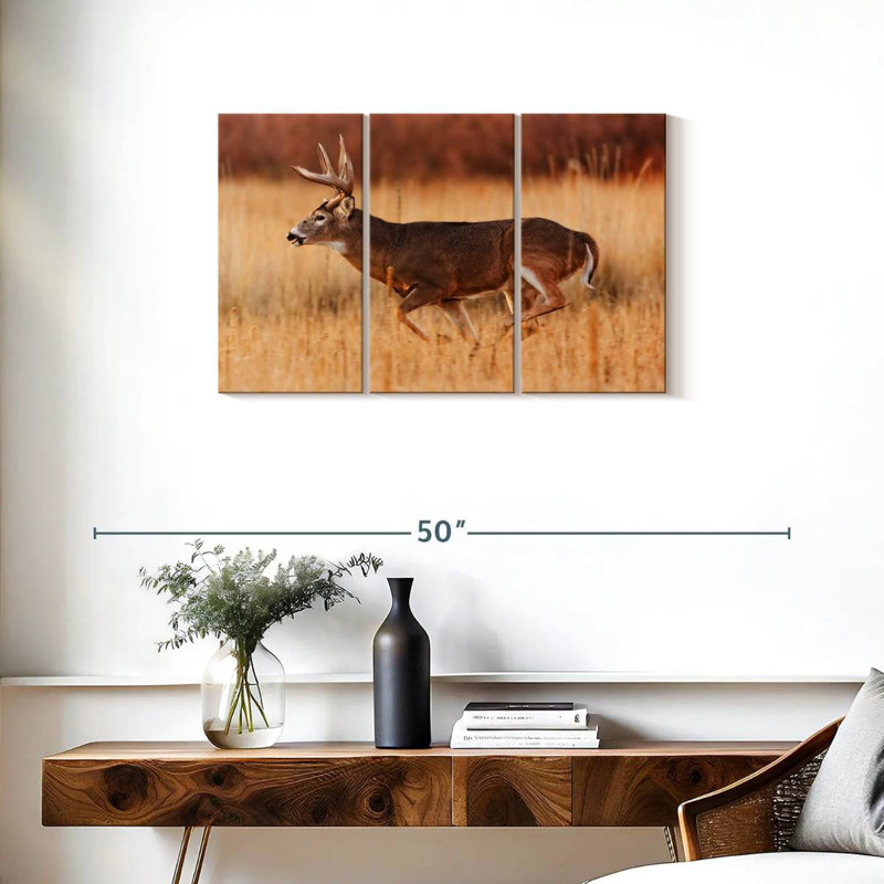 Brampt Running Buck, 20" H x 33" W