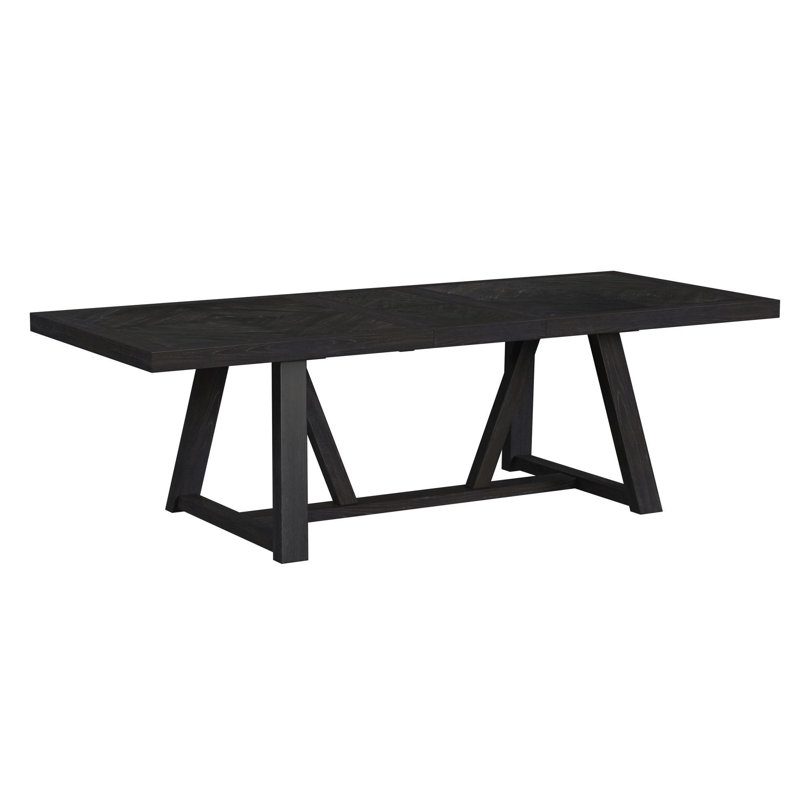 Pinnacle Dining Table with 22" Leaf in Charcoal