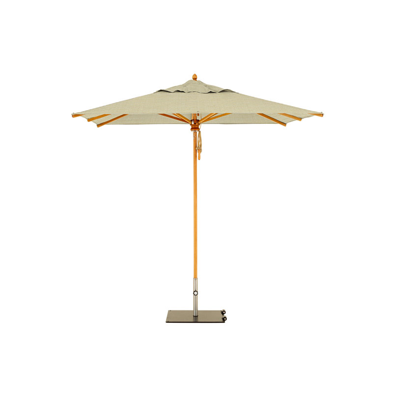 Safari 11.5' Square Umbrella, Square Metal Base with Wheels, 99.6" H x 114.17" W x 114.17" D, Tuscany