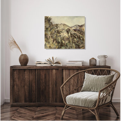 Vue du domaine Saint-Joseph, reproduction d'art sur toile 30 x 24, reproductions d'art classique de Paul Cézanne. Estampe numérique et art musée de qualité pour la décoration murale.