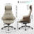 Height Adjustable Desk & Serene Ella Leather Chair Set For Home Office