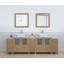 Ensemble de meuble-lavabo double 96 "avec miroir -106870347