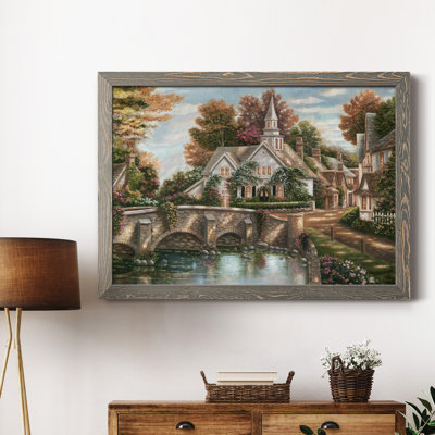 «Country Church», cadre photo, impression sur toile