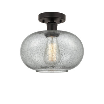 Bobtown Glass Semi Flush Mount