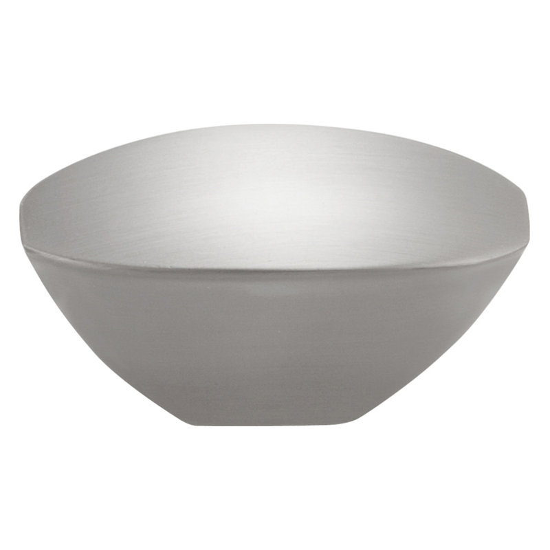 Wisteria 1 3/4" Length Oval Knob, Satin Nickel