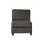 Spacieux canapé modulaire en chenille 6 gris pour le salon, avec coins en coin, chaises sans accoudoirs et 6 pièces confortables de style modulaire