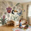 Papier peint tropical avec papillon bleu Toucan-1400860424-1400860429