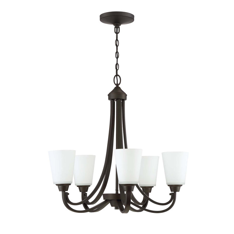 Lustre classique / traditionnel à 5 lumières Colfax, Espresso