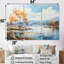 Lacs Serenity Charm liquide Art I - rivière Wall Art ensemble de salon-107743887-107743885