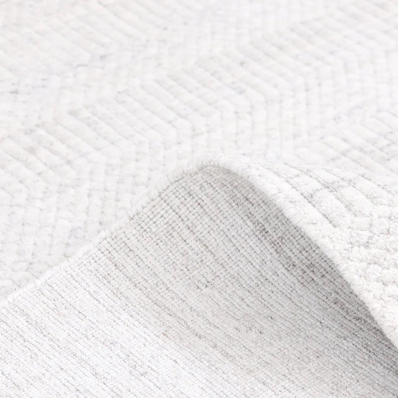 Sanam Handmade Cotton and Wool Area Rug, Rectangle 3' x 5'