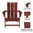 HDPE Outdoor Adirondack Chair-421545963