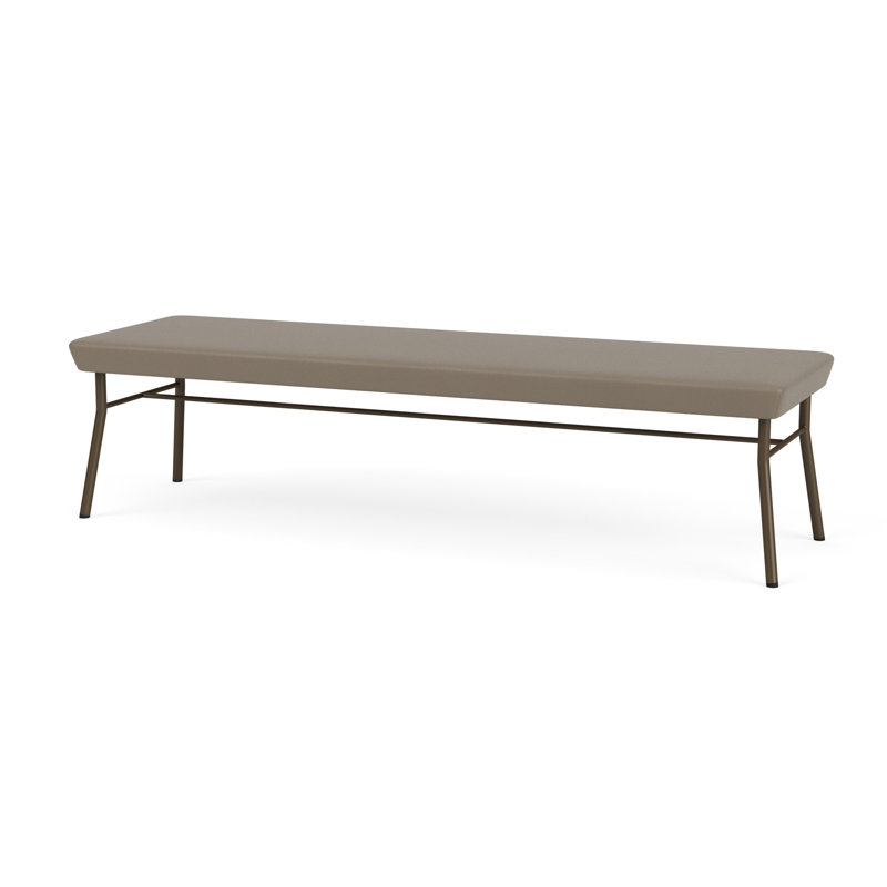 Banc en métal 3 places Chat, Bronze, Modena blé
