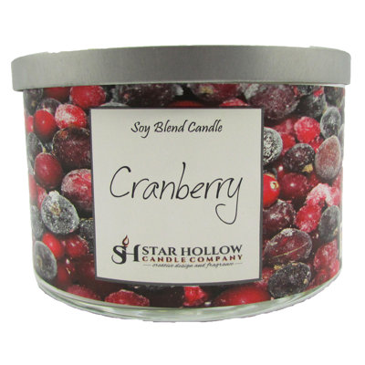 Cranberry Scented Jar Candle