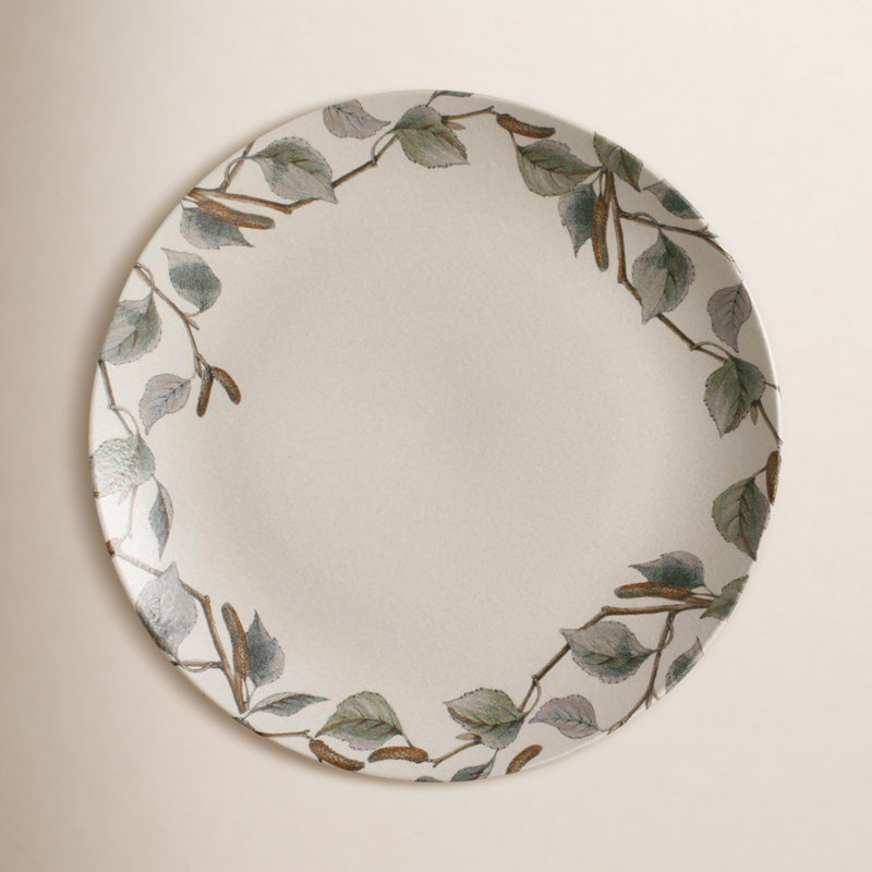 Assiette plate en grès de 10,2 po allant au lave-vaisselle commercial Lipsia, ensemble de 6