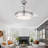 Aadvik 42" Modern Retractable Ceiling Fan with Lights and Remote, Bladeless Fandelier with Quiet DC Motor-1025259-5121142