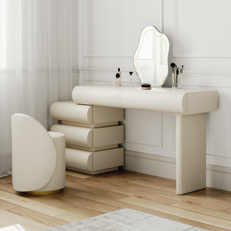Agurtzane Modern Makeup Vanity Table Set | Wayfair