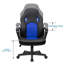 Fauteuil de jeu ergonomique PC et Racing-1483211124