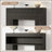 Farmhouse Wood Console Table With Unique Carved Water Ripple Design For Entryway-906237716