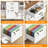 White Rolling File Cabinet With Printer Stand, 3-Drawer Wood Storage Cabinet With Lockable Wheels & Open Shelves For Home Office-398145432