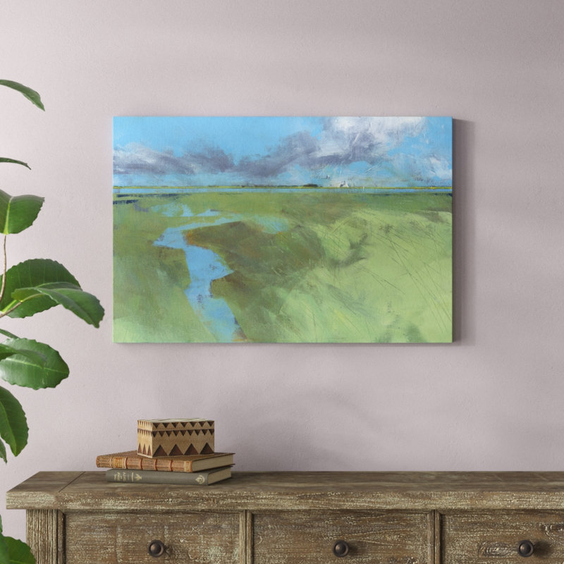 Back Water High Tide by Paul Bailey - Painting Print, 61cm H x 91cm W, Wrapped Canvas