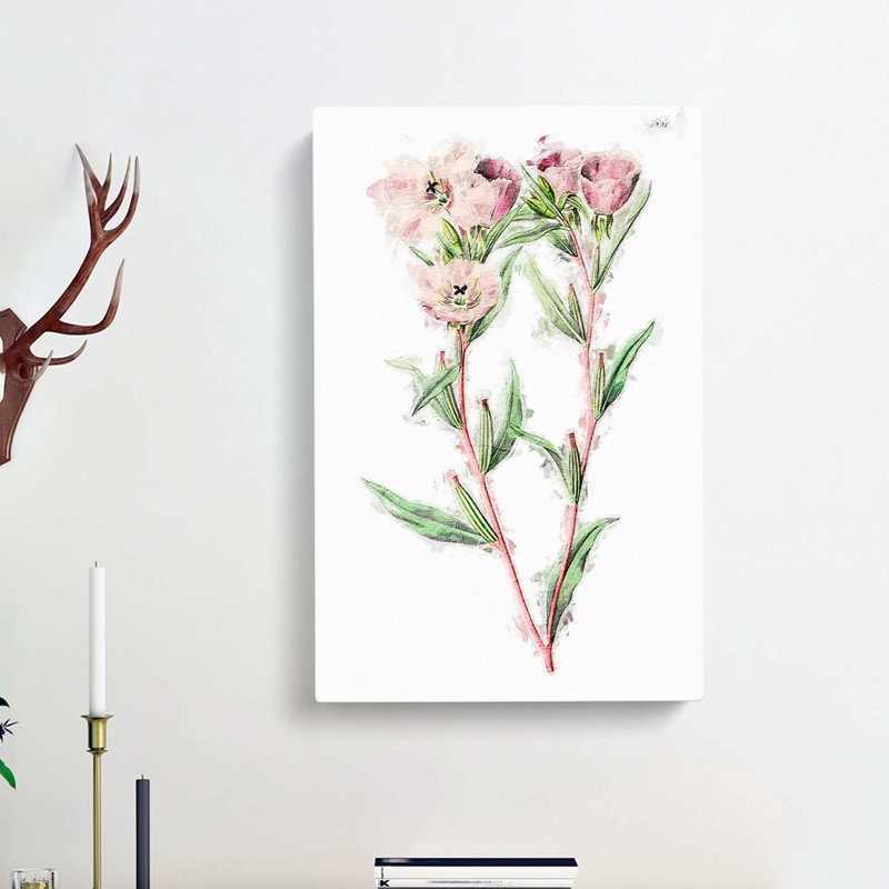 Pink Amaryllis Flowers - Wrapped Canvas, 76cm H x 50cm W x 3cm D