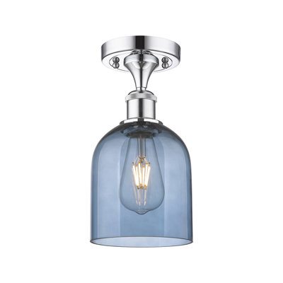 Ballston - Allysson - 1 Light 6" Semi-Flush Mount - Seedy Shade