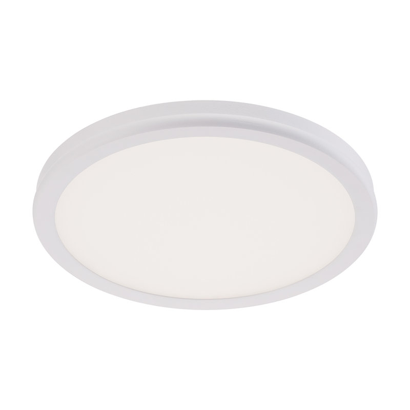 Geos 1 - Light Flush Mount, 2700K, White, 0.88" H x 10" W x 10" D