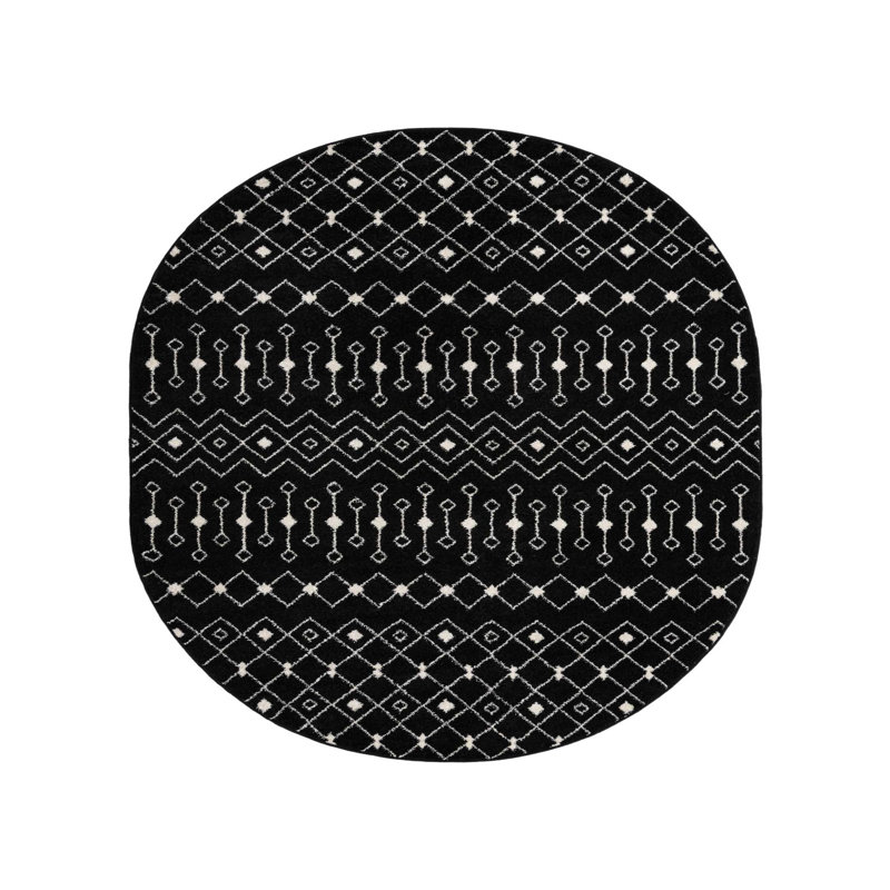 Somerville Geometric Indoor Rug, Oval 7'10" x 10'