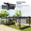 Pergola extérieure de 4 m x 4 m avec auvent rétractable pour terrasse et jardin