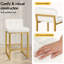 Upholstered Counter Stool with Metal Frame