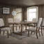 Ensemble de 2 chaises d'appoint Ã  dossier capitonnÃ© beige, finition chÃªne gris patinÃ© | IdÃ©e-cadeau-565379047