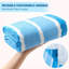 Paquet de 2 serviettes de plage surdimensionnées en microfibre épaisse et exempte de sable de 30 po x 60 po, super absorbantes pour la plage