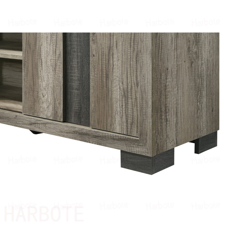 Meuble de salon, Brun / gris