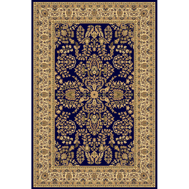 Tapis bleu Gloucester, Rectangle 3 pi 11 po x 5 pi 3 po