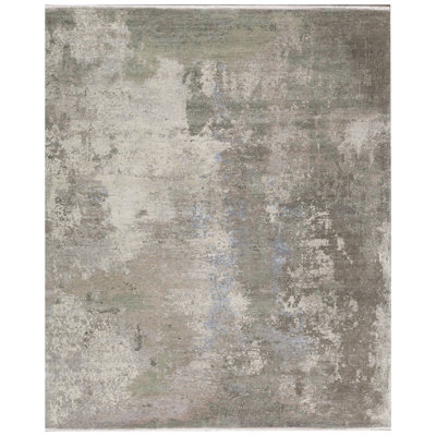 Silk Abstract Area Rug