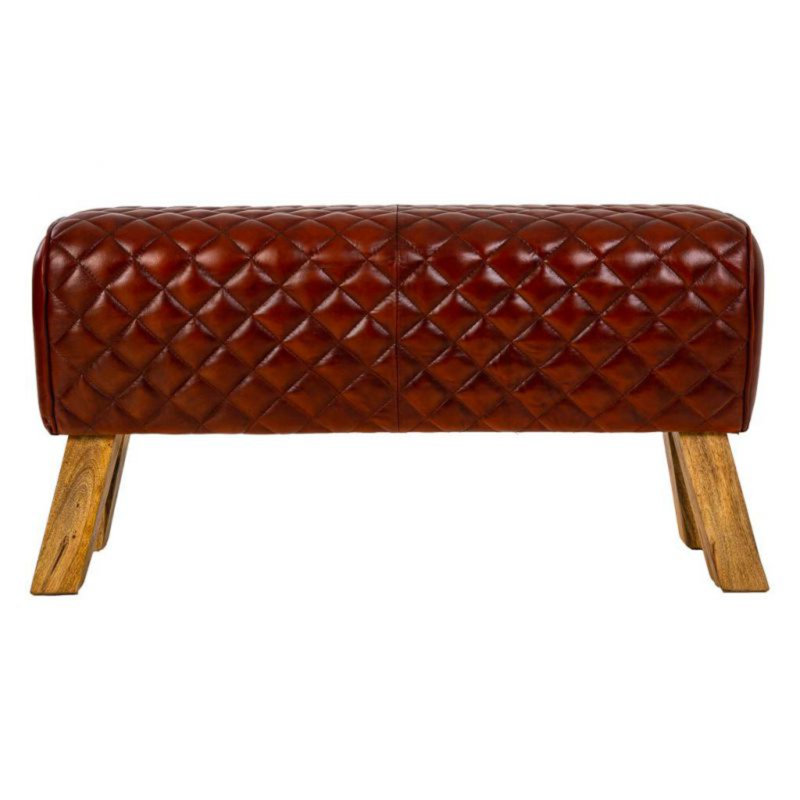 Faux Leather Upholstered Bench