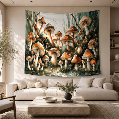 Halloween Mushrooms and toadstools Wall Tapestry