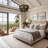 5-Light Tiered Drum Rattan Pendant Light with Hand-Woven Hemp Rope -953978862