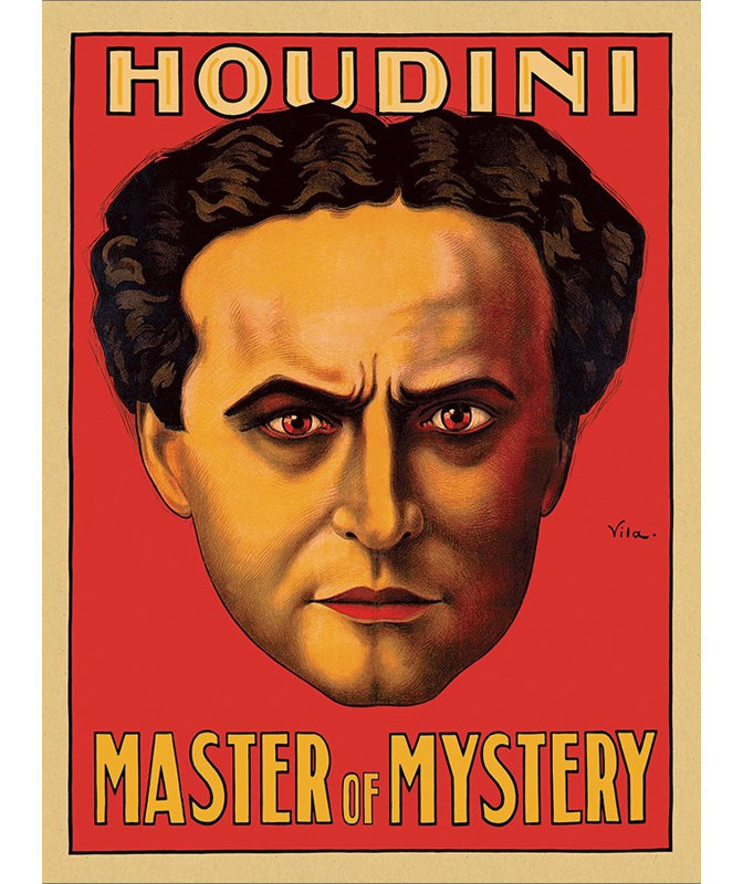 Art mural 8,5 "x 11" Houdini, H 48 po x l 36 po x P 0,1 po