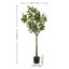 Faux arbre orange 59 po