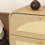 Commode 8 tiroirs avec façade en rotin, commode à panneaux de particules larges, armoire de rangement moderne en bois pour le salon de la chambre à coucher-1098999861-1098999859-1098999864