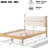 Fleece Upholstered Bed Frame In Queen Size, Solid Wood Build Quality, Luxurious Headboard Design, Tapered Legs And Storage Space Size With Headboard, Side Rails, Stylish Legs, Easy Installation-127031920