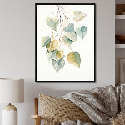 " Green Leaves Minimalism Charm II "
