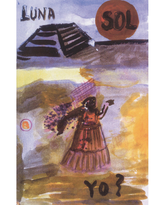«Moon, Sun, I» par Frida Kahlo, toile tendue avec châssis, H 40 po x l 28 po