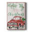 Camion rouge «Merry Christmas» - Cavas enveloppés de galerie-776369959