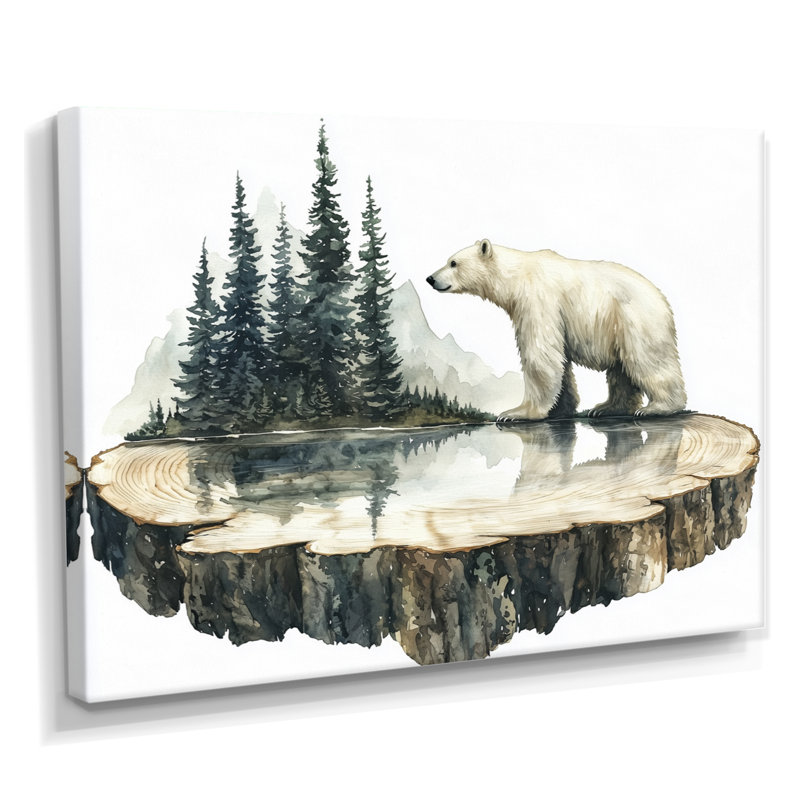 Graylan - animaux, art mural, H 12 po x l 20 po, Toile tendue