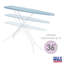 Planche à repasser à hauteur réglable à 4 pieds avec plateau perforé Seymour Home Products-87686790